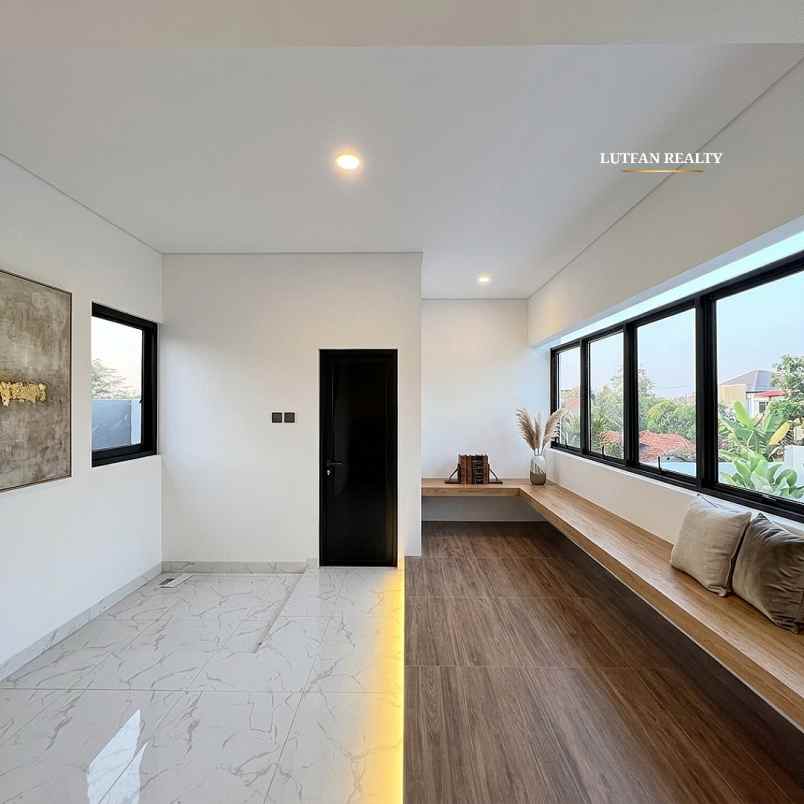 rumah cluster modern minimalis dekat ke kavling polri