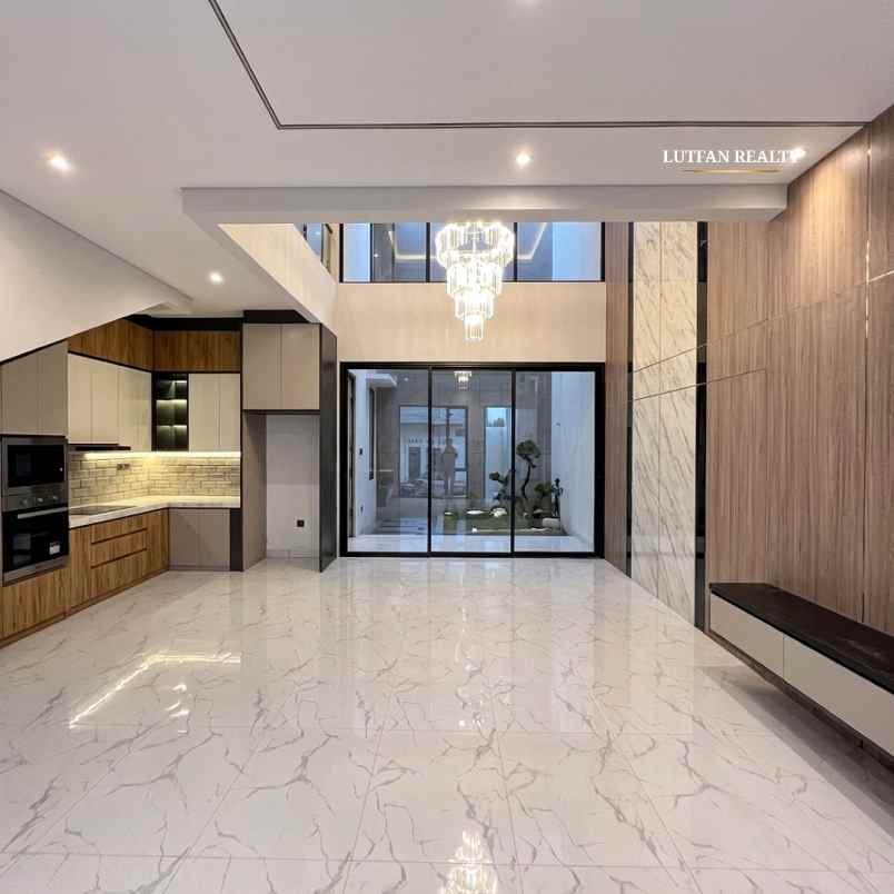 rumah cluster modern minimalis dekat ke kavling polri