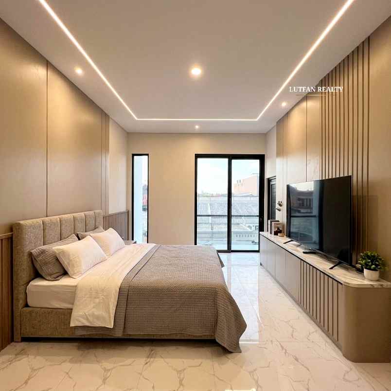 rumah cluster modern minimalis dekat ke kavling polri