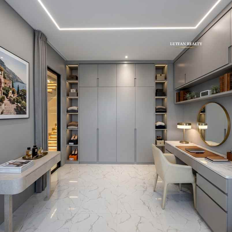 rumah cluster modern minimalis dekat ke kavling polri