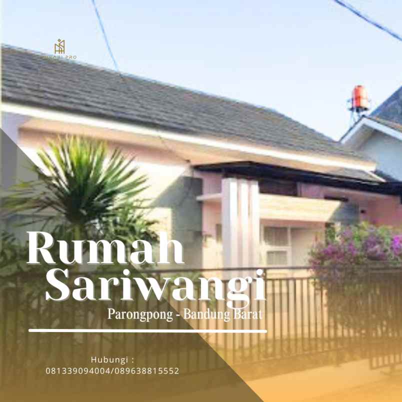 rumah di posisi hook dalam komplek the green sariwangi