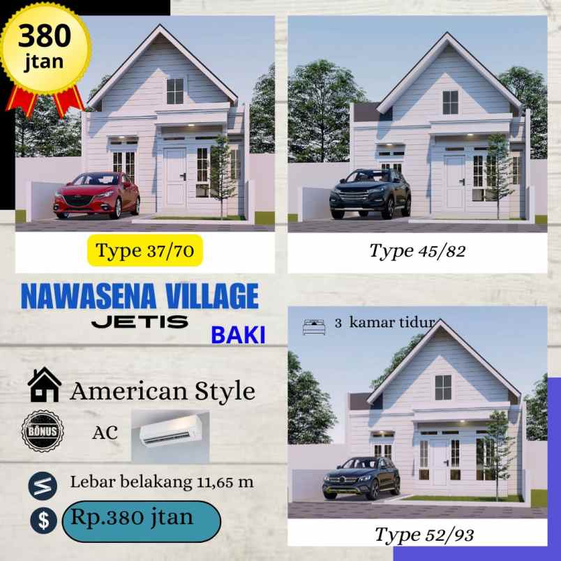 rumah gaya eropa di jetis baki sukoharjo