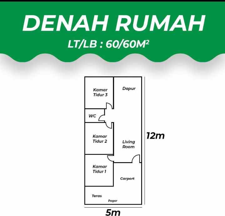 rumah mini dekat jalan tol