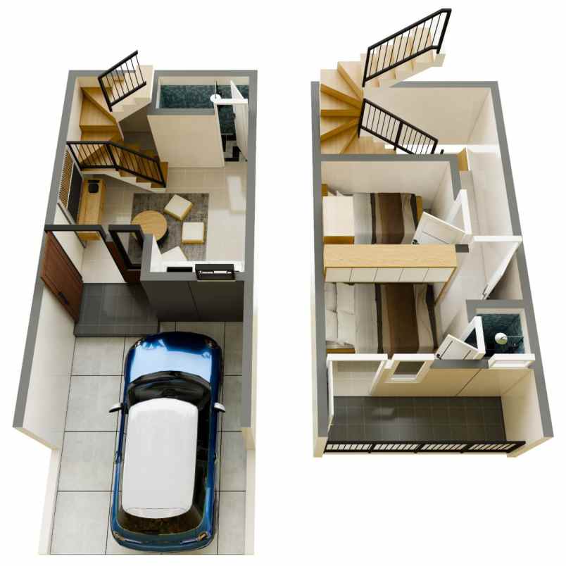 rumah murah 2 lantai di cibubur jakarta timur