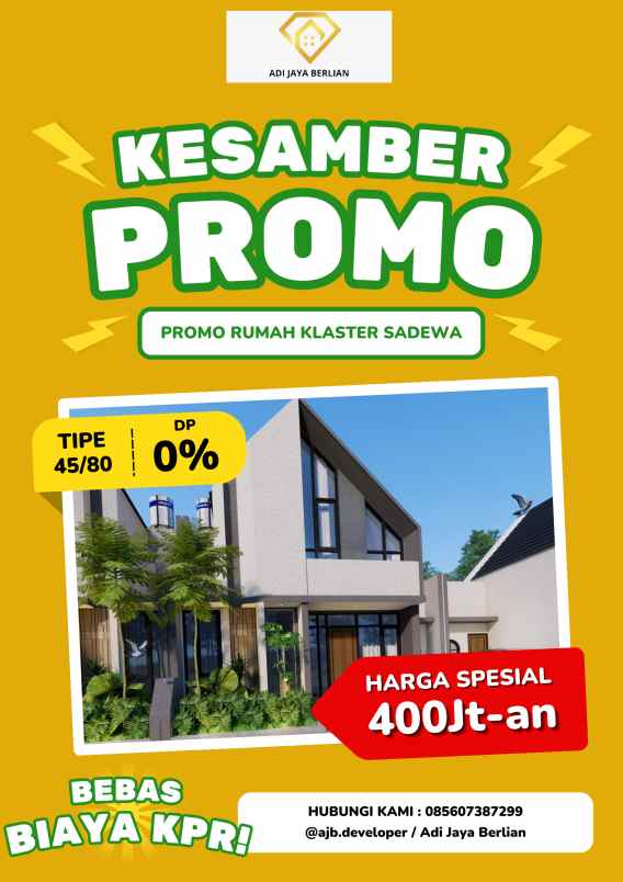 rumah scandinavian dekat umy mulai 400 jutaan