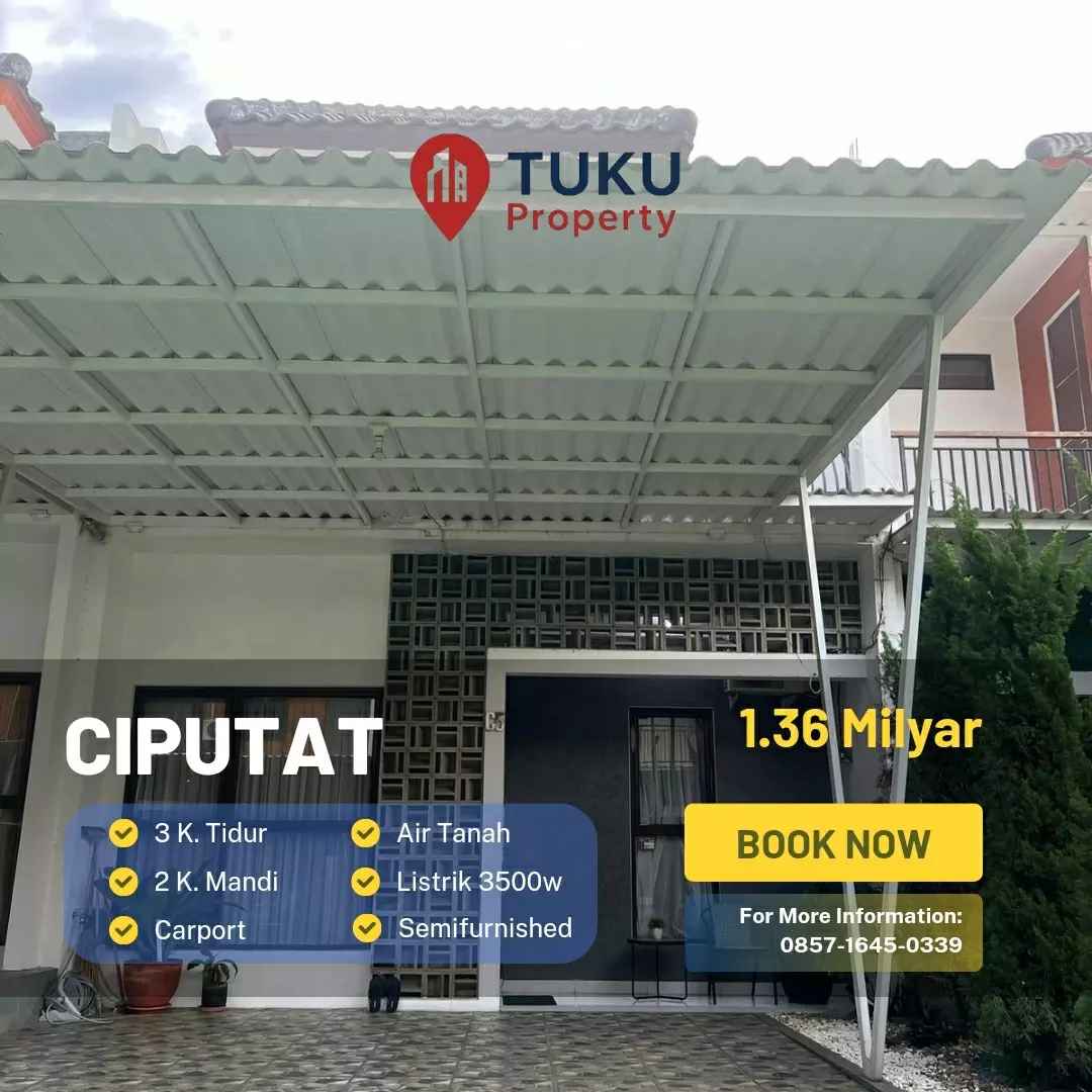 rumah secondary minimalis di ciputat pondok cabe