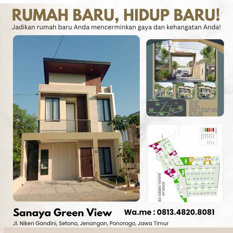 rumah syariah 2lantai ponorogo
