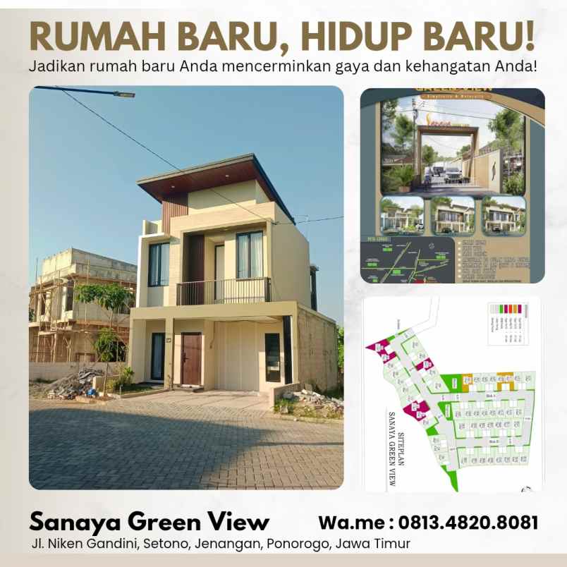 rumah syariah 2lantai ponorogo