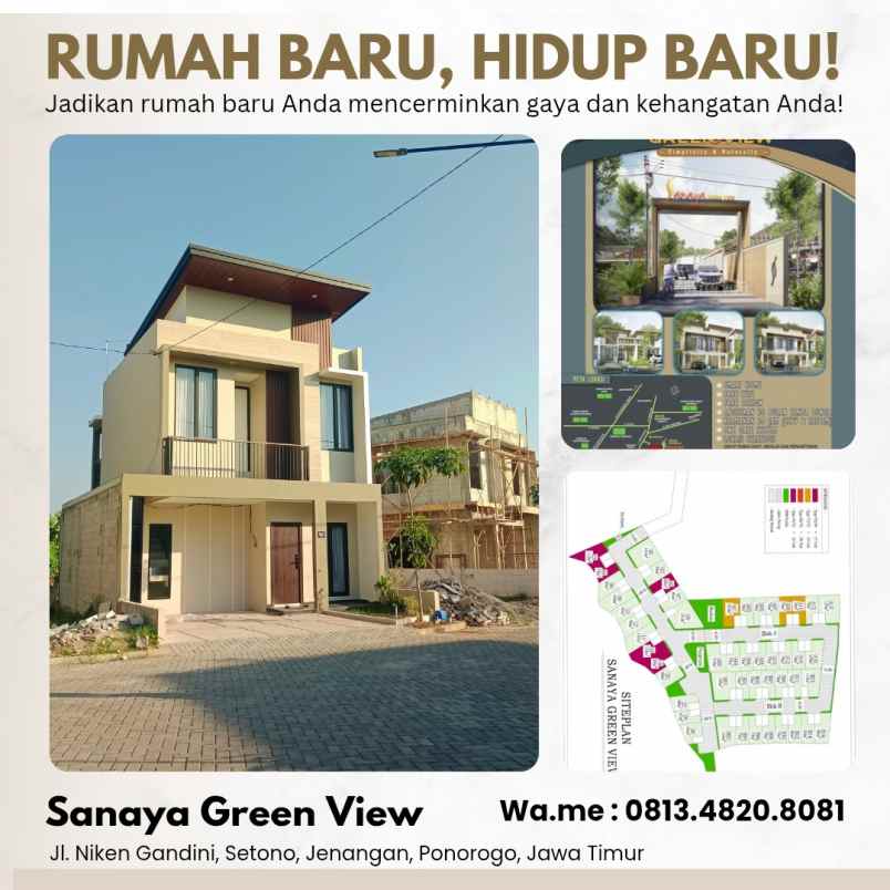 rumah syariah 2lantai ponorogo