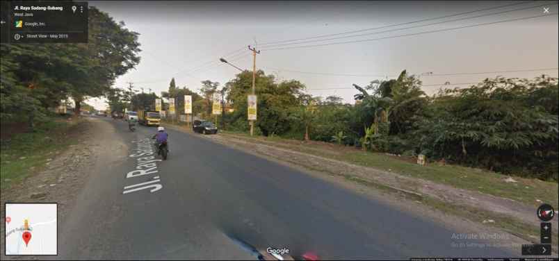 tanah jl raya sadang subang