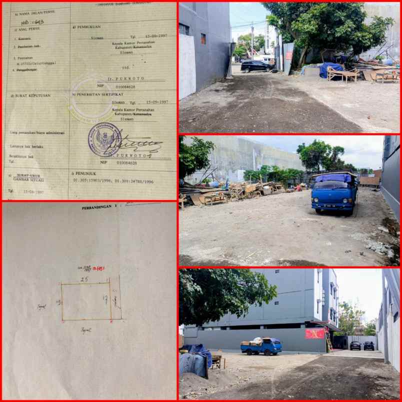 tanah kosong cocok kost pemondokan diseturan yogya