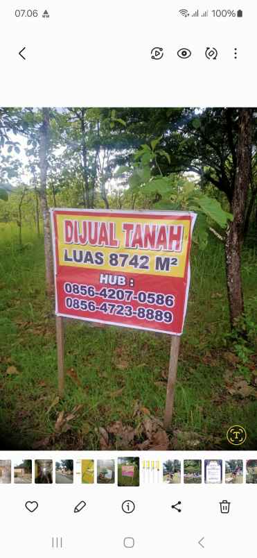 tanah pekarangan lebar 30 an meter murah