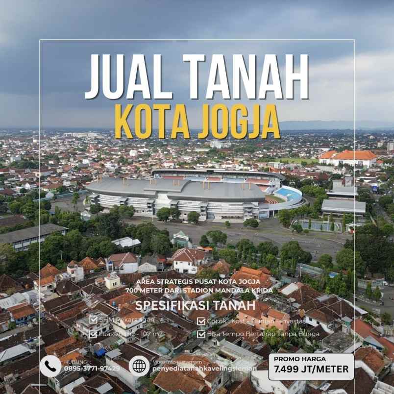 tanah shmp strategis pusat kota yogyakarta