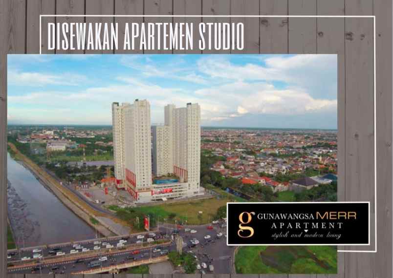 apartemen studio kosongan di gunawangsa merr surabaya
