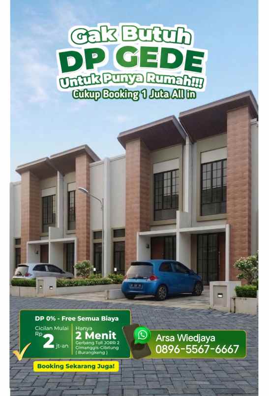aria residence 2 tamansari rumah siap huni