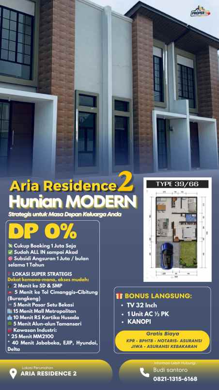 aria resindence taman sari siap huni