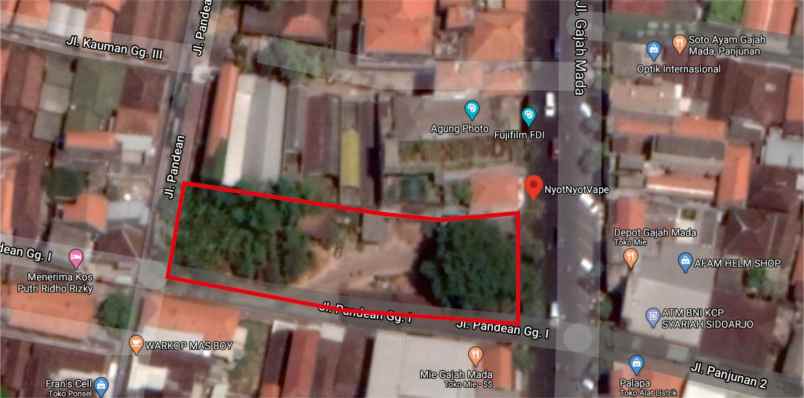 dijual 0 jln raya kota sidoarjo