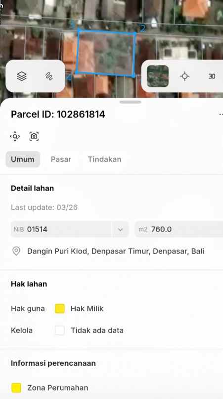 dijual 4 45 are bonus rumah jl jayagiri renon denpasar