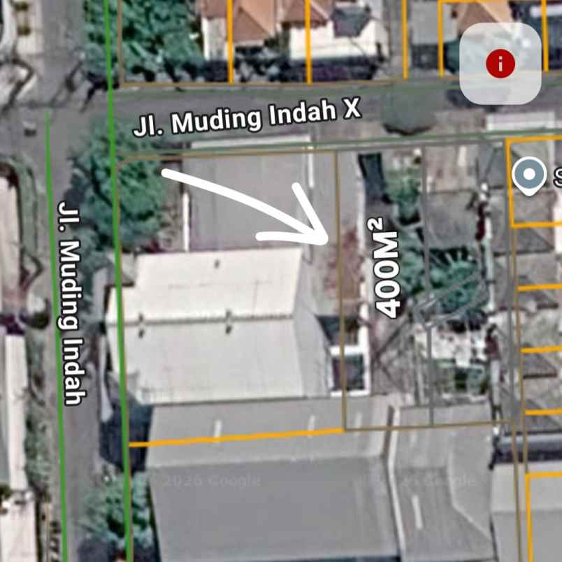 dijual 4 are jl muding indah gatsu barat kuta utara