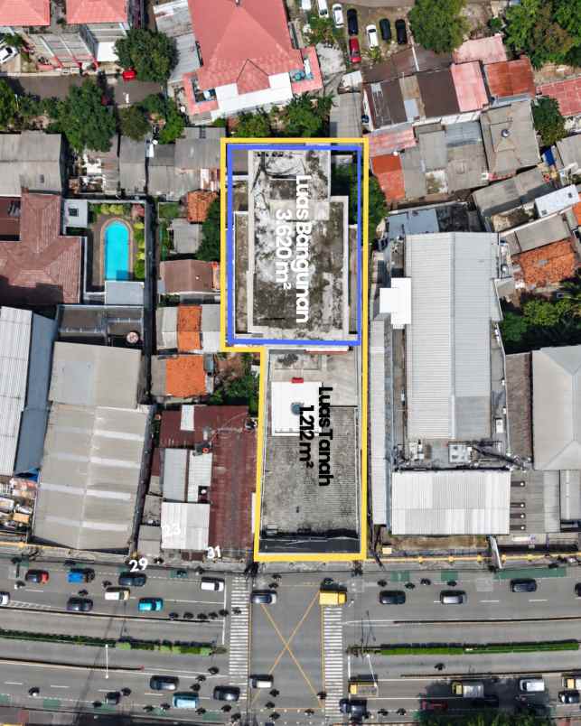dijual gedung baru jalan utama di otista jakarta timur