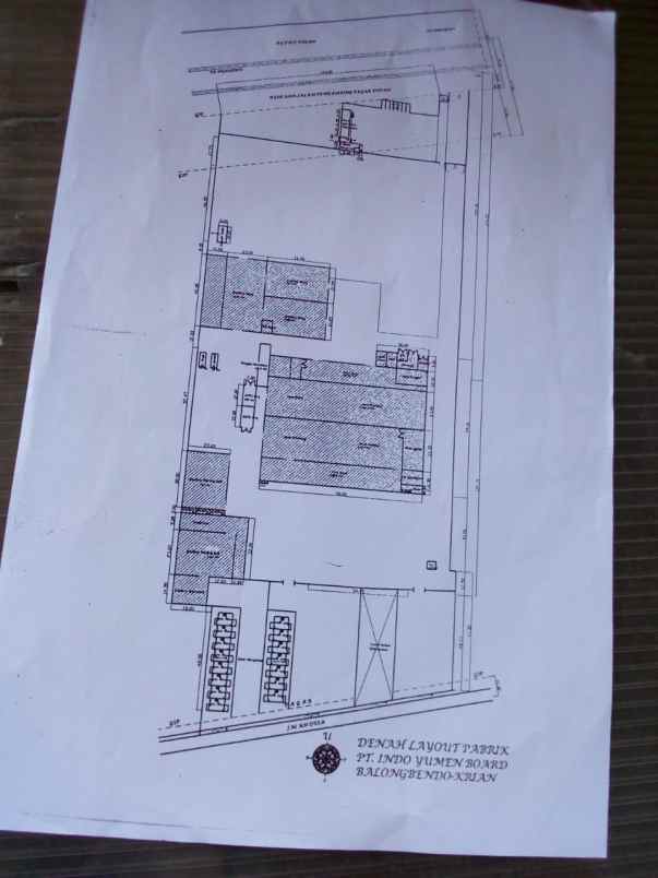 dijual gudang ex pabrik harbox di krian