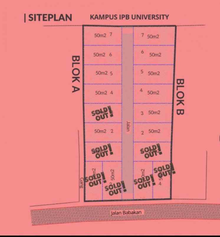 dijual kost pusat kuliner mahasiswa