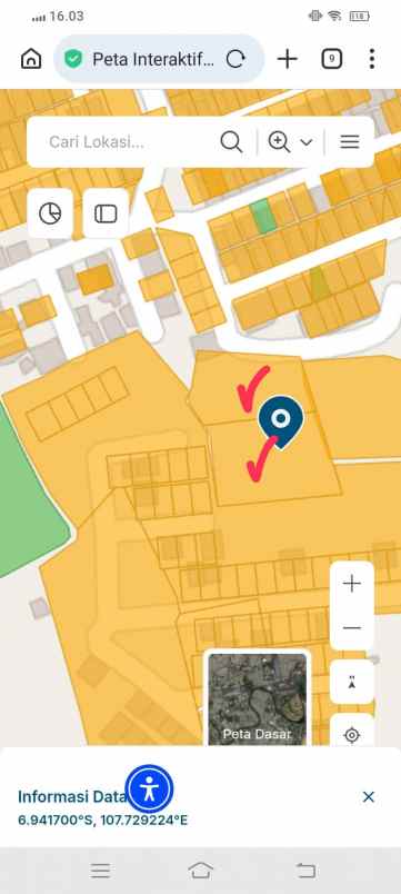 dijual murah tanah shm dekat kampus upi cibiru bandung