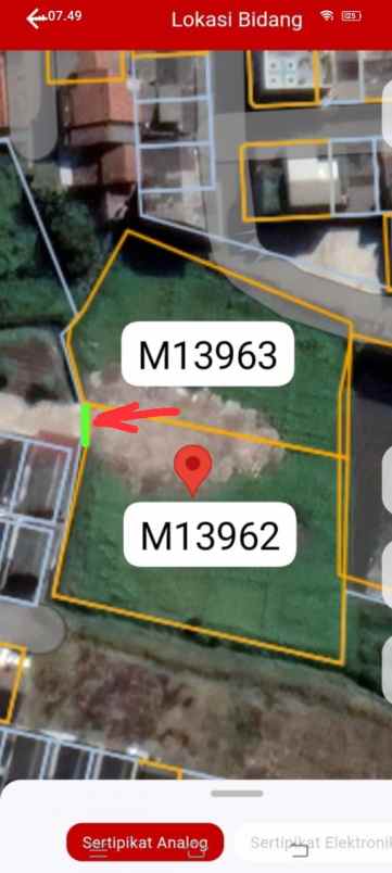 dijual murah tanah shm dekat kampus upi cibiru bandung