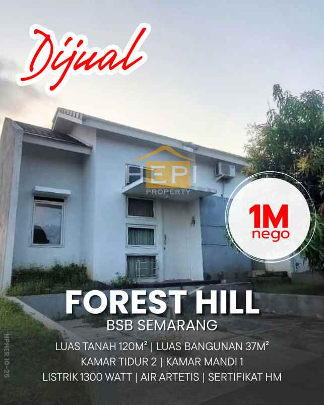 dijual ruko gudang kantor forest hill bsb city ngaliyan
