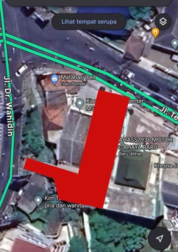 dijual ruko gudang kantor tentara pelajar