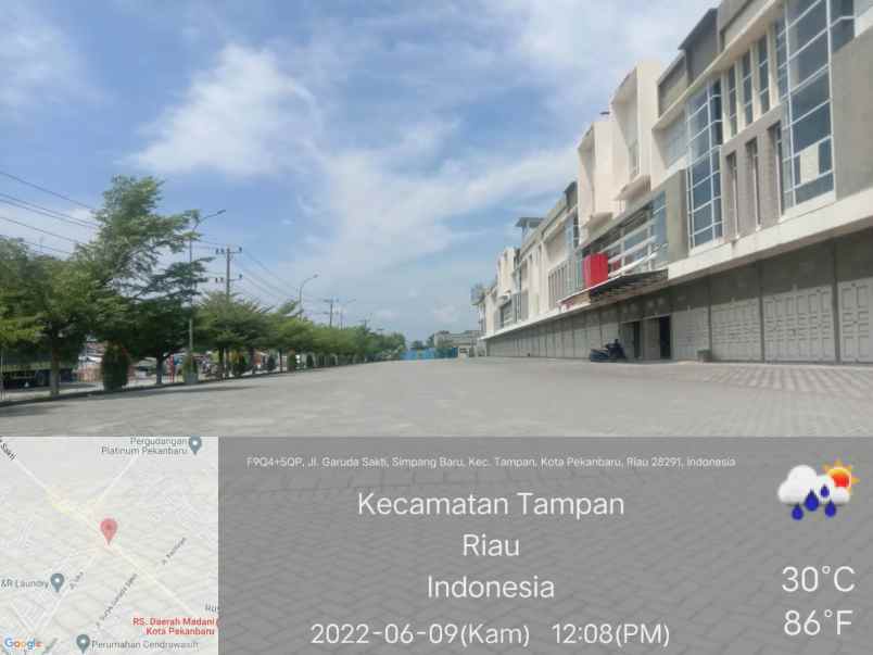 dijual ruko pekanbaru pinggir jalan raya