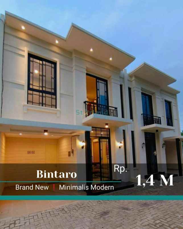 Rumah 2 Lantai Premium Exclusive Modern Minimalis Dikawasan Bintaro