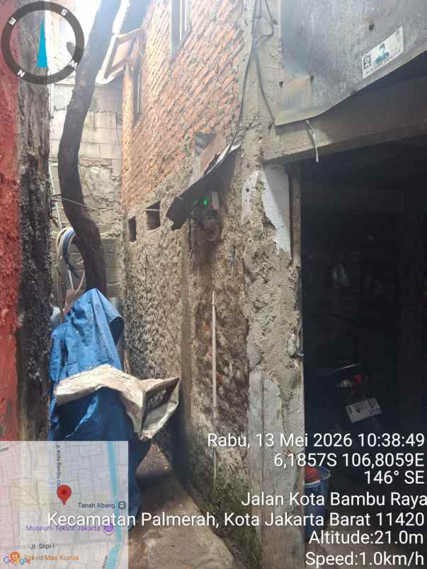 dijual rumah dalam gang palmerah jakarta barat