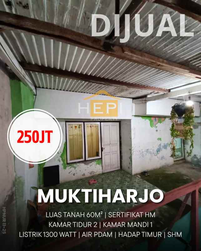 dijual rumah di muktiharjo kidul pedurungan semarang