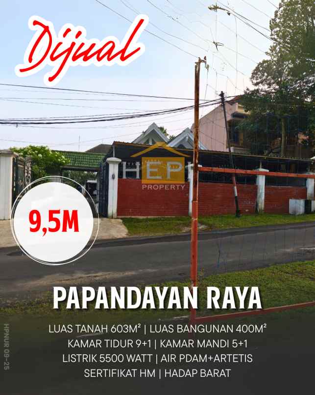 dijual rumah di papandayan raya semarang