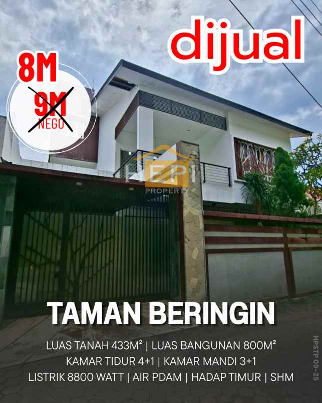 dijual rumah di taman beringin semarang tengah