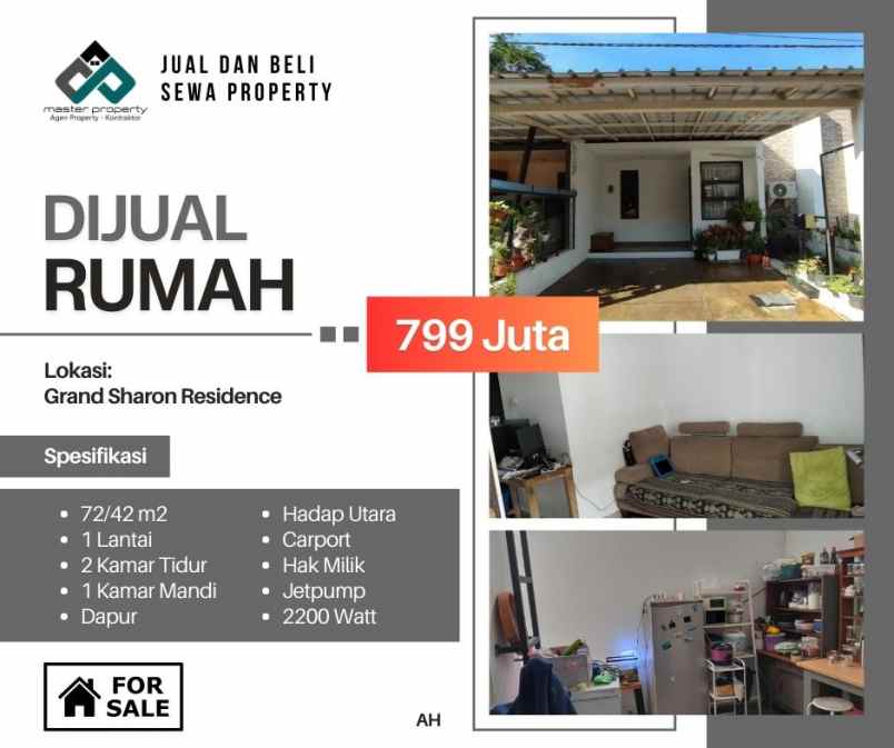 dijual rumah grand sharon residence