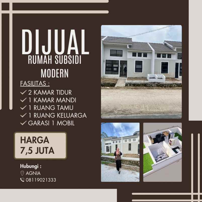 dijual rumah jalan raya megu cisoka