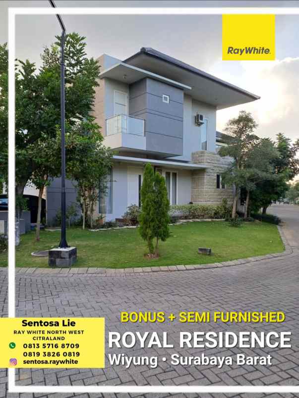 dijual rumah jalan royal residence