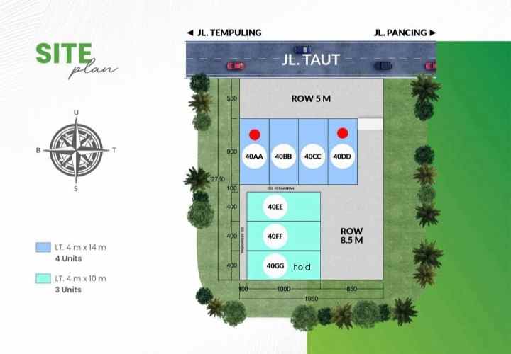 dijual rumah jalan taut tempuling