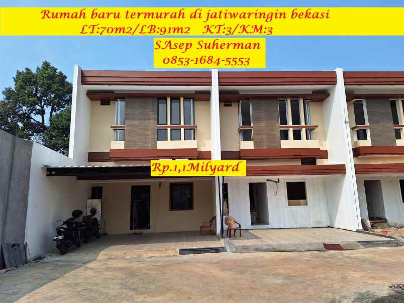 dijual rumah jatiwaringin bekasi jawa barat