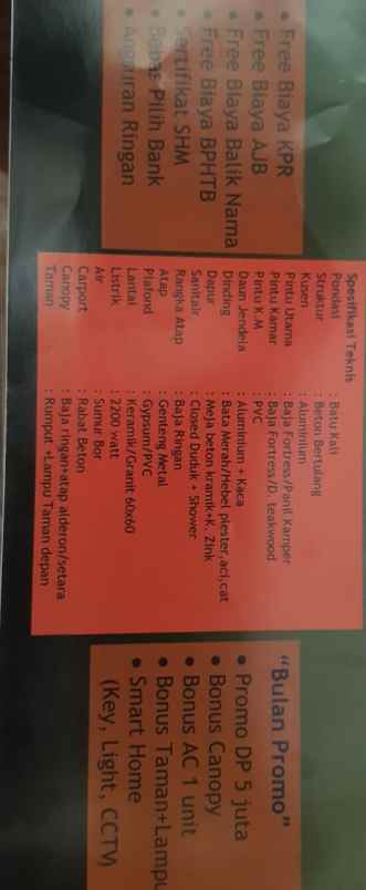 dijual rumah jl cendana no 73