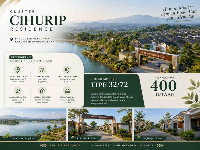 dijual rumah jl cihurip pangauban