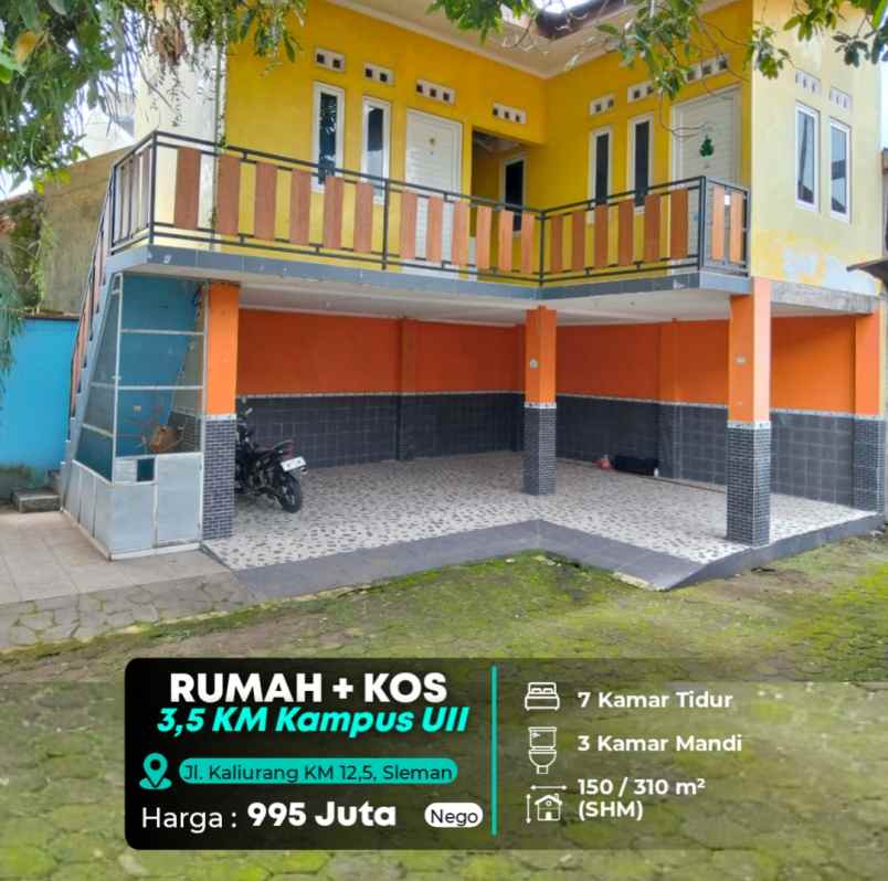 dijual rumah jl kaliurang km 12 5
