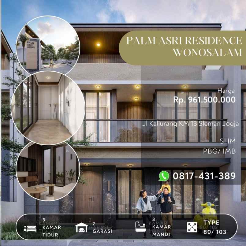 dijual rumah jl kaliurang wonosalam