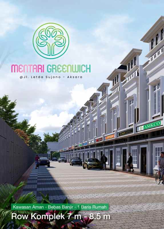 dijual rumah komplek mentari greenwich