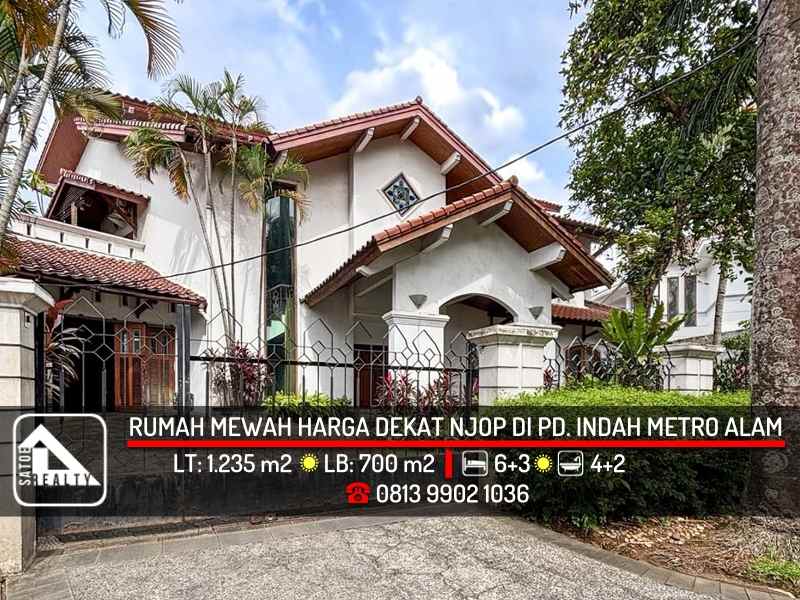 dijual rumah metro alam pondok indah