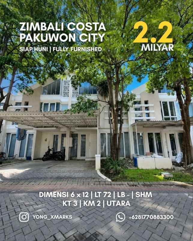 dijual rumah pakuwon city