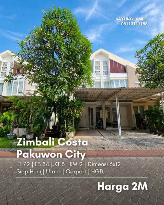 dijual rumah pakuwon city