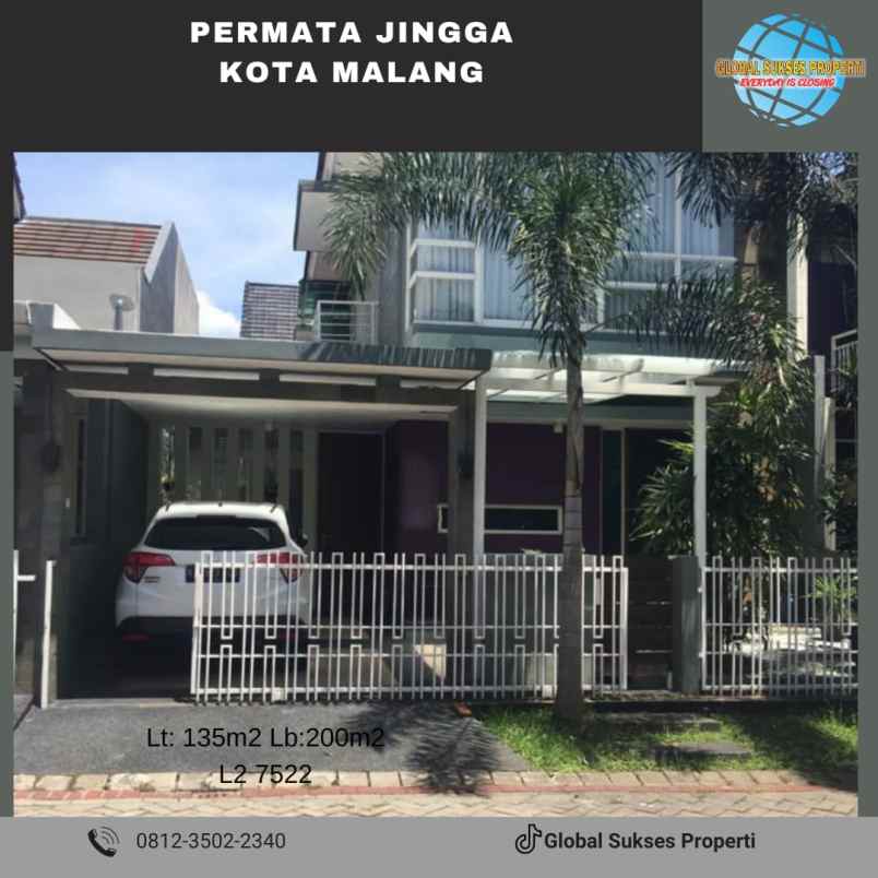 Rumah Siap Huni 2 Lantai Murah Strategis Di Permata Jingga Malang